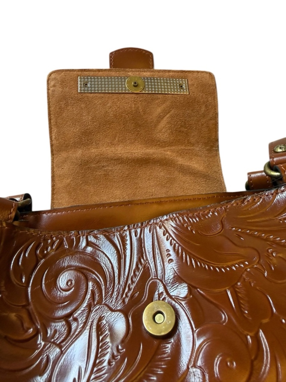 Patricia Nash NEW Women's LARONE Shoulder Bag Leather Florence $269 Western Boho - Picture 8 of 15